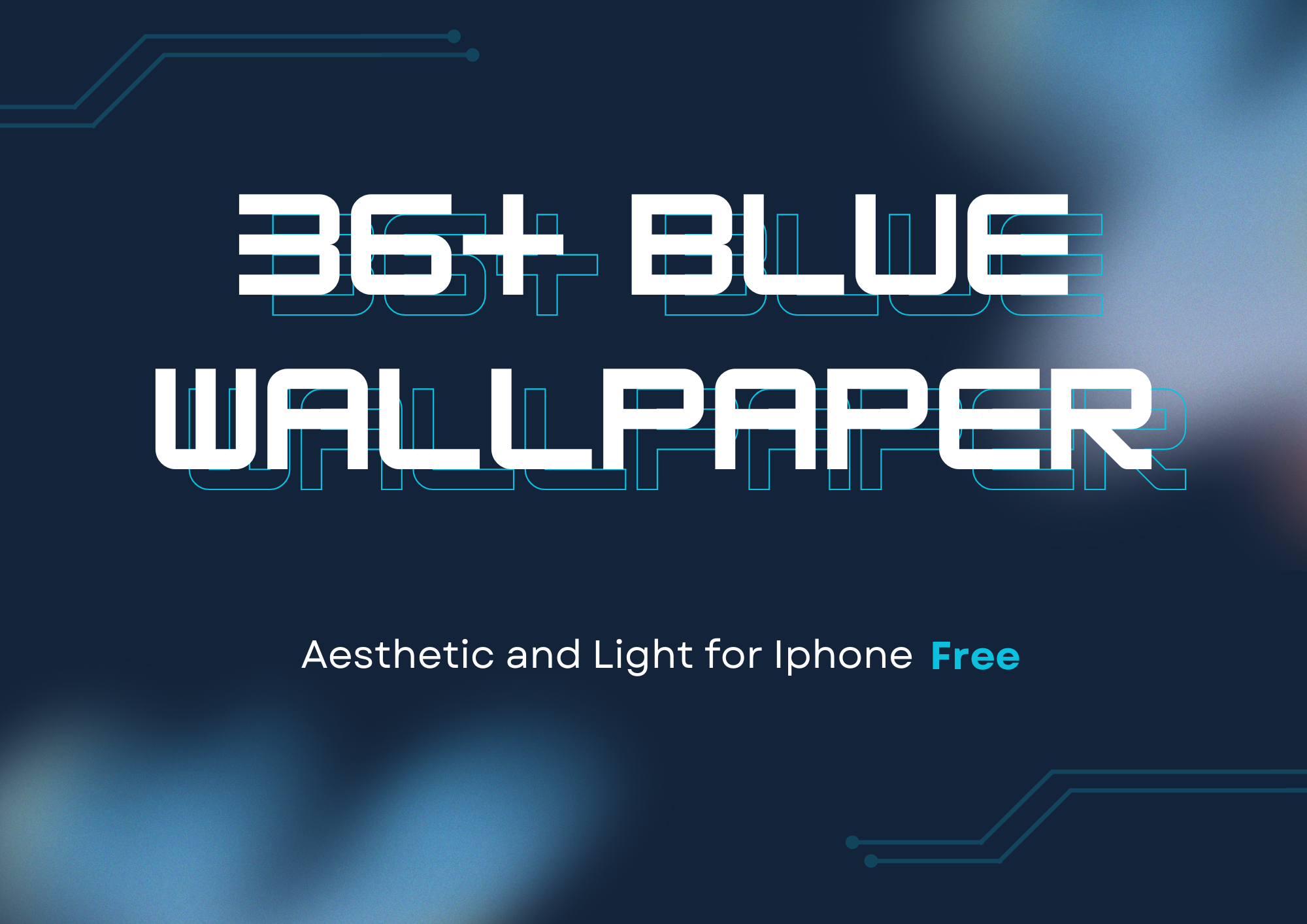 36+ Blue Wallpaper with Aesthetic and Light for Iphone Free