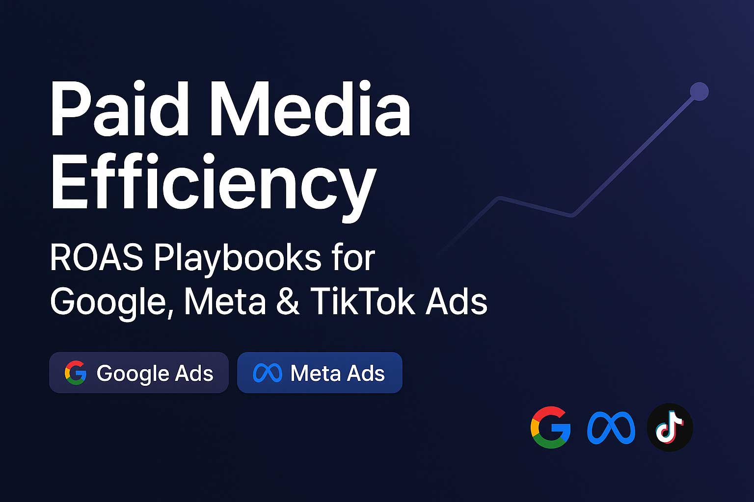 Paid Media Efficiency: ROAS Playbooks for Google, Meta, and TikTok Ads